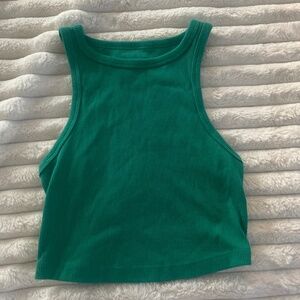 kelly green crop top